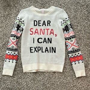 Holiday sweater never worn size M (7-9)